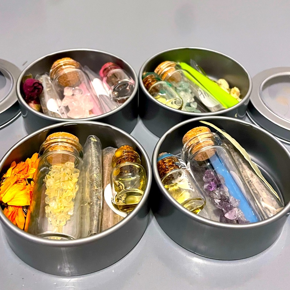 Miniature spell jar kits